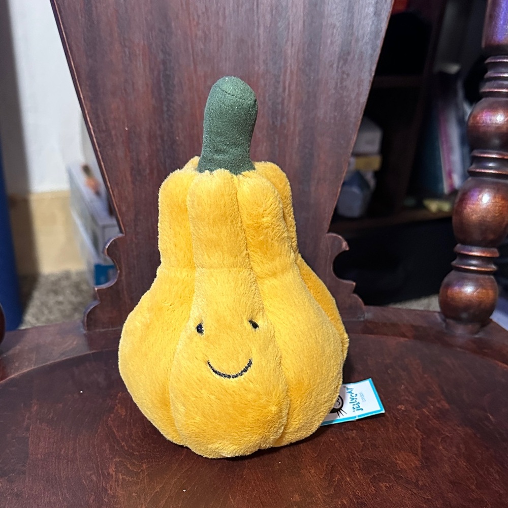 Retired Jellycat yellow squishy squash NWT